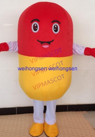 Make EVA Material Red capsules Mascot Costumes Cartoon Apparel Birthday party Masquerade cosplay 889