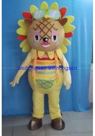 EVA Material Helmet sunflower Mascot Costumes Crayon Cartoon Apparel Birthday party Masquerade 943