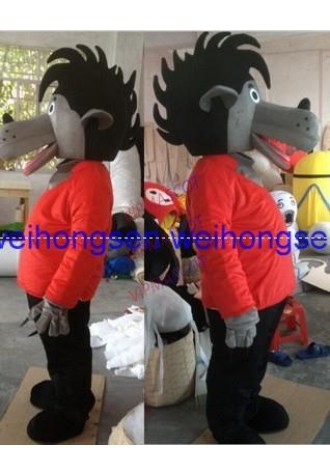 Factory direct EVA Helmet red coat Wolf Mascot Costumes Cartoon Apparel Masquerade Birthday party cosplay 847