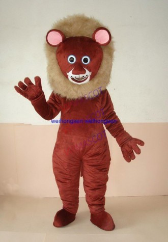 Rapid MaKe Can be washed with water EVA Material Helmet MaKe brown Lion Mascot Costumes cartoon Apparel 396