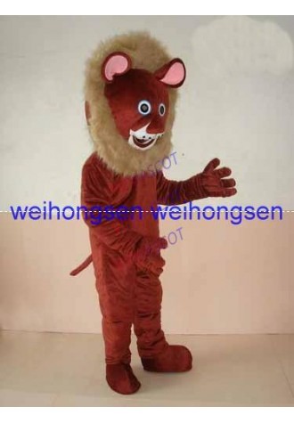 Rapid MaKe Can be washed with water EVA Material Helmet MaKe brown Lion Mascot Costumes cartoon Apparel 396