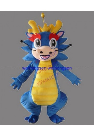 Factory direct Make EVA Material Helmet Blue dinosaurs Mascot Costumes Cartoon Apparel Birthday party Masquerade 906