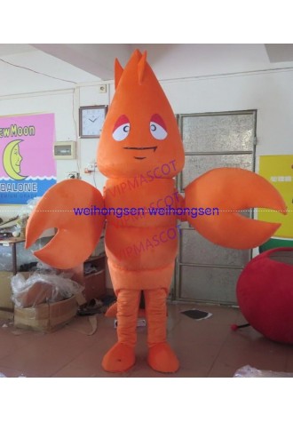 The most beautiful Make EVA Material Crawfish Mascot Costumes Cartoon Apparel Birthday party Masquerade 1005
