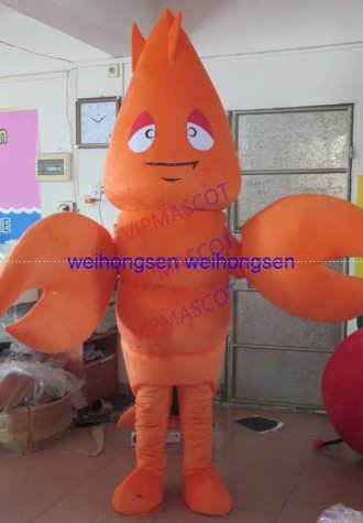 The most beautiful Make EVA Material Crawfish Mascot Costumes Cartoon Apparel Birthday party Masquerade 1005