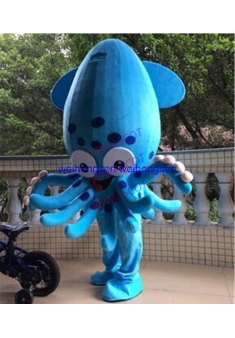 Factory direct Make EVA Material Blue Octopus Mascot Costumes Cartoon Apparel Birthday party Masquerade 992