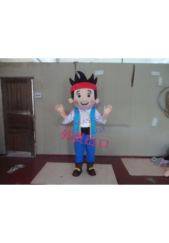 Jake Mascot Costume Adult Character Costume Jake and the Neverland Pirates free shipping