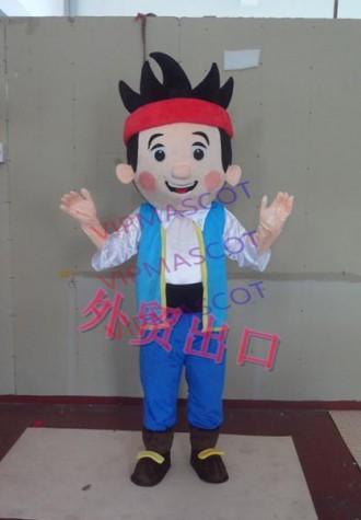 Jake Mascot Costume Adult Character Costume Jake and the Neverland Pirates free shipping