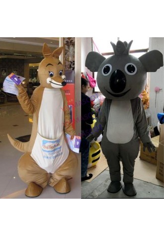 Kangaroo Mascot Costume Koala Mascot Costum Cartoon Cosplay Custom Adult Mascot Dress Amusement Park Outfit Free Shipping