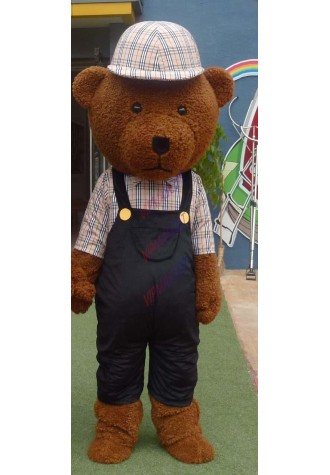 Fur Teddy Bear Mascot Costume Teddy Costume Adult Fancy Dress Clothing Christmas Gift mascotte costume