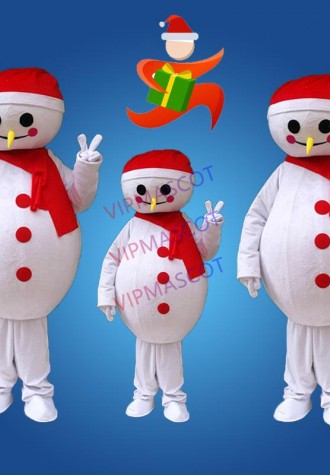 High quality new Christmas snowman mascot costume lovely walking cartoon Apparel Christmas party performance mascots