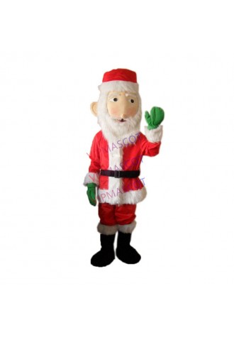 New Santa Claus Mascot Costume Mascotte Cute Father Christmas Red or green Clothes Christmas Party Suits Fancy party Dress