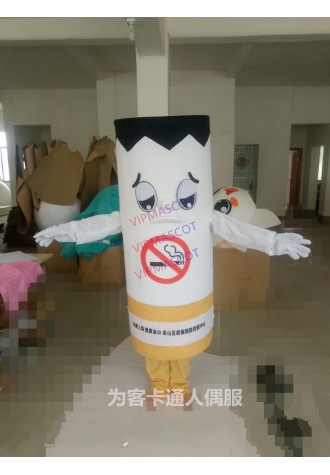 Adult Smoke Mascot Costume Cigarette Tobacco Mascot Fancy Dress Christmas Cosplay for Halloween party event