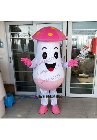 Mushroom Mascot Costume Adult TV Advertising Commercial Costume Fancy Dress Christmas Cosplay for Halloween party event