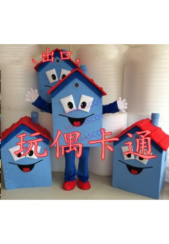 House Mascot Costume Cartoon Apparel Halloween Birthday Cosplay Fancy Dress Christmas Cosplay for Halloween party event