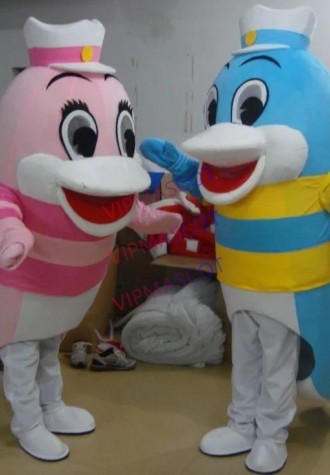 Sea Animal Outfit Lovely Dolphin Mascot Costume Party Costumes Fancy Dress Costumes