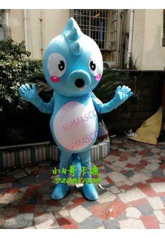 Blue Sea Horse Hippocampus Mascot Costume Cartoon Character Mascotte Adult Size Christmas Cosplay for Halloween party event
