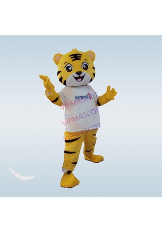 Tiger Adult Mascot Costume Lovely King Tiger Mascot Cartoon Apparel Fancy Dress Christmas Cosplay for Halloween party event