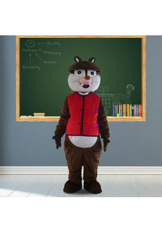 Happy Squirrel Mascot Costumes Wild Cute Animal Mascot Costumes Adult Cartoon lovely Squirrel Costumes Fancy Dress Free Shipping