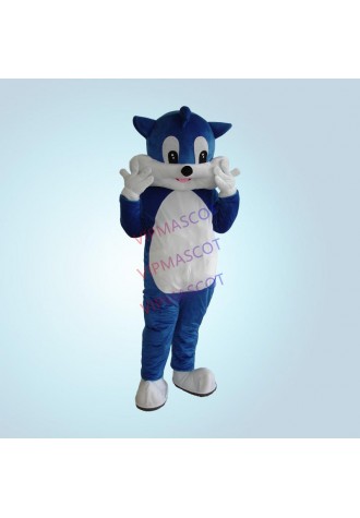 Blue Cat Mascot Costume Cat Mascot Costume Fancy Dress Christmas Cosplay for Halloween party event