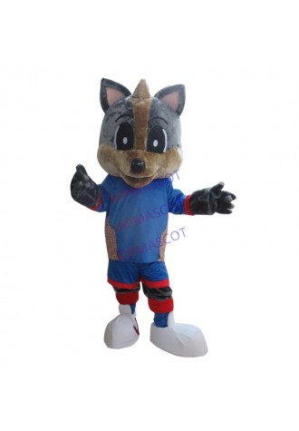 Grey Fox Costume Cosplay Outfits Adult Size Cartoon Mascot costume For Carnival Festival Commercial Dress