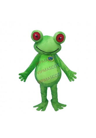 Green Frog Custom Mascot Costume Adult Size Animal Cosplay Costume With Fan Inside Head For Commercial Advertising promotion