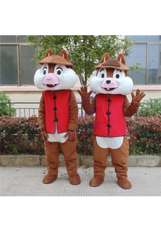 Squirrel Chipmunk Adult Mascot Costume Fancy Outfit Cartoon Character Party Dress Free Shipping