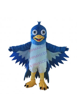 Blue Bird Custom Mascot Costume Adult Size Cartoon Cosplay Costume With Fan Inside Head For Commercial Advertising promotion