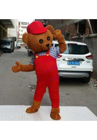 Teddy Costume Adult Teddy Bear Mascot Costume Fancy Dress Clothing Halloween Party Carnival Events Adult Size Free Shipping