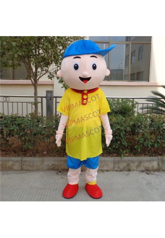 Caillou Mascot Costume Adult Size Caillou Boy Cartoon Mascot Costumes for Halloween Party Event