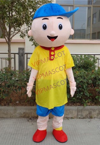 Caillou Mascot Costume Adult Size Caillou Boy Cartoon Mascot Costumes for Halloween Party Event