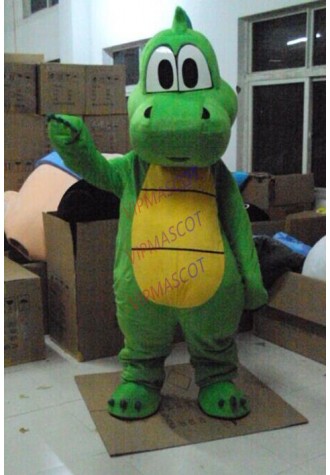Green Dragon Dinosaur Mascot Costume Dinosaur Fancy Costume Cosplay Mascotte for Adults Gift for Halloween Carnival party