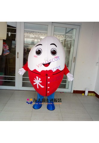 Cartoon Rice Mascot Costume Food Advertising Restaurant Mascot Costumes for Sale Adult Size Halloween Carnival Fancy Dress