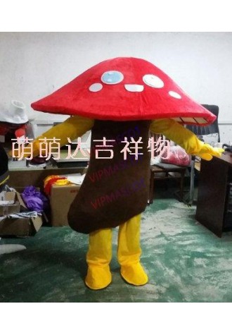 High Quality Mushroom Mascot Costume Cartoon Apparel Halloween Birthday Cosplay Apparel