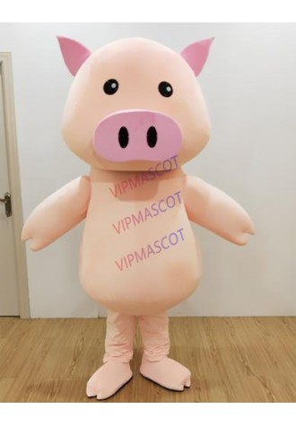 New arrival Pig mascot Adult cute pink nose fancy dress suit costumes cartoon party costumes adult size