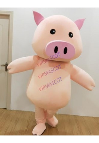 New arrival Pig mascot Adult cute pink nose fancy dress suit costumes cartoon party costumes adult size