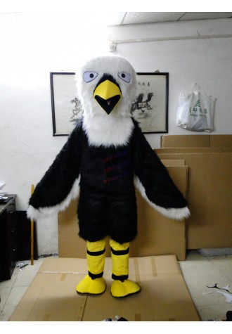 Black Eagle Mascot Costume Fancy Dress Halloween Cartoon Blue Eagle Mascot Costume outdoor party