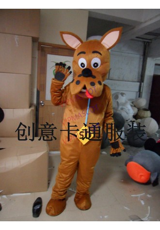 Dog Mascot Costume Clothing Cosplay Costumes Adult Size Cartoon Dress Halloween Mascot Fancy Apparel