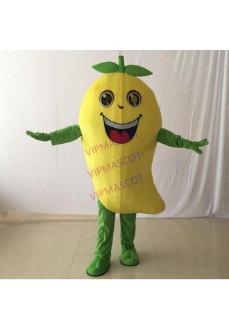 Mango Mascot Costume Fruit Cartoon Apparel Halloween Birthday Cosplay Adult Size Adult Mascot Costumes Fruit Mascot Fancy Dress