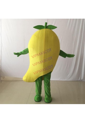Mango Mascot Costume Fruit Cartoon Apparel Halloween Birthday Cosplay Adult Size Adult Mascot Costumes Fruit Mascot Fancy Dress