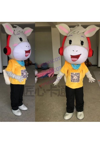 Donkey mascot costume animal Cartoon Character Mascot Costumes Cosplay Mascot for Halloween Party Advertising Event
