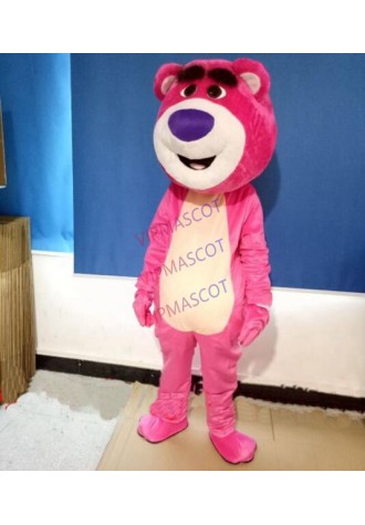Pink Martha Bear Mascot Coutume Custom Fancy Dress Cartoon bear Mascot Halloween Masquerade Performance Costume props