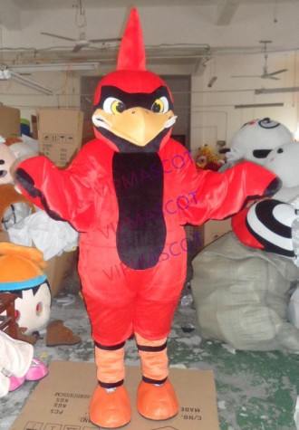 Red Falcon Mascot Costume Cartoon Character Eagle Bird Mascot Mascota Outfit Suit Fancy Dress Suit adult