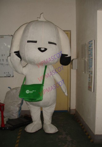 Dog Mascot Costume Halloween Mascot Costume Fancy Dress with helmet Birthday Performance Adult Outfit