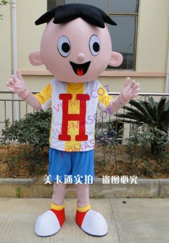 Boy Mascot Costume Adult Fancy Dress Halloween Party Costume Cartoon Boys Funny Mascots Carnival Character Suit Fancy Dress