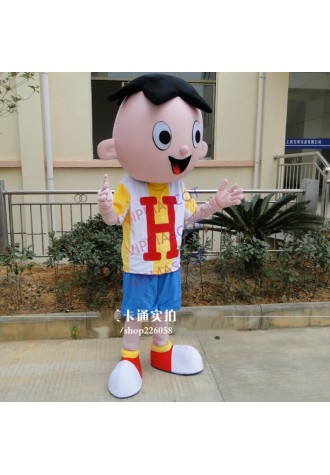 Boy Mascot Costume Adult Fancy Dress Halloween Party Costume Cartoon Boys Funny Mascots Carnival Character Suit Fancy Dress