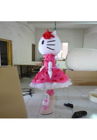 mascot costume cosplay for adult  KT cat fancy mascot costume