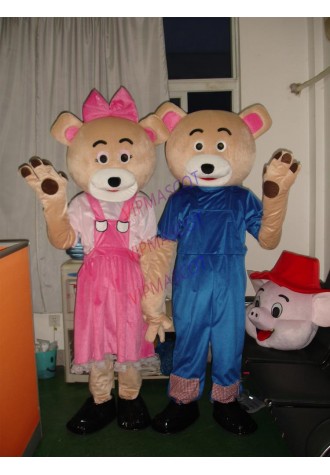 Cartoon valentine bear costume Halloween ball mascot