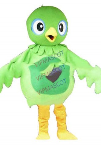 mascot Green Bird Mascot Costume Adult Size Parakeet Easter Christmas Halloween Party Fancy Dress  FREE SHIPPING