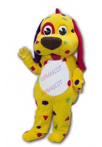 mascot Lovely Yellow Dog Puppy Adult Costume Mascot for Sale Animal Mascot Costume Advertising Carnival Animal Costume