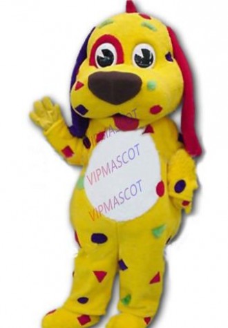 mascot Lovely Yellow Dog Puppy Adult Costume Mascot for Sale Animal Mascot Costume Advertising Carnival Animal Costume